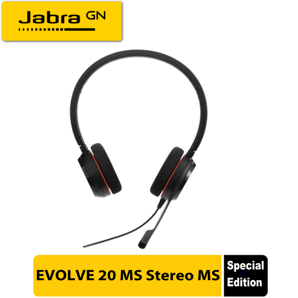 Jabra Evolve 20 Ms Stereo Ms Special Edition Dubai